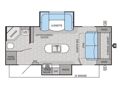 Jay Flight 23MDS Floorplan