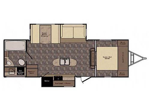 Floorplan - 2016 CrossRoads RV Sunset Trail Reserve ST26RB