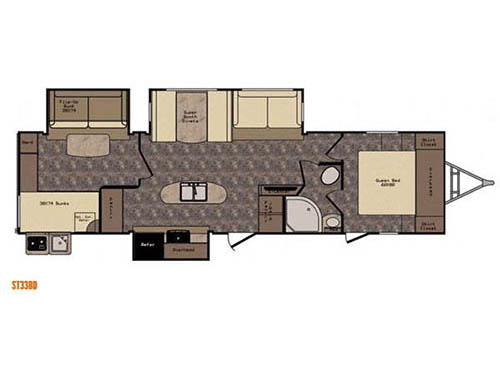 Sunset Trail Reserve ST33BD Floorplan