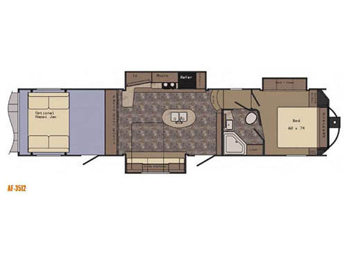 Floorplan - 2016 CrossRoads RV Altitude AF-3512