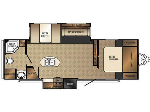 SolAire Ecplise 263RBDSK Floorplan