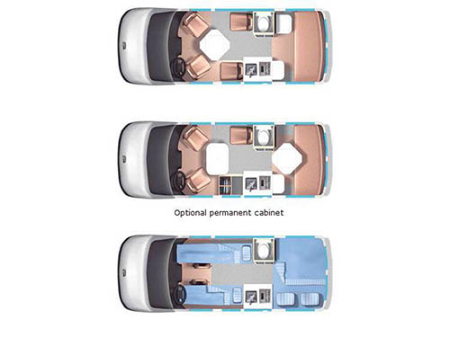 Floorplan - 2015 Roadtrek Versatile 170