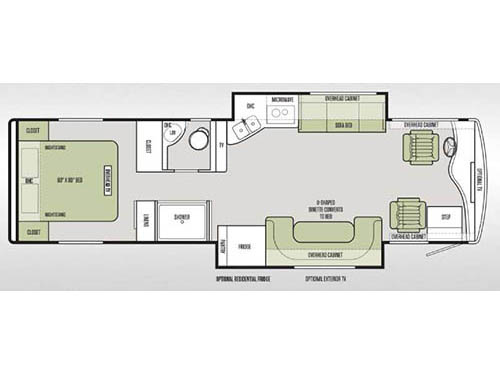 Floorplan - 2015 Tiffin Motorhomes Allegro Breeze 32 BR