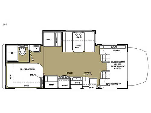 Floorplan - 2015 Forest River RV Solera 24S