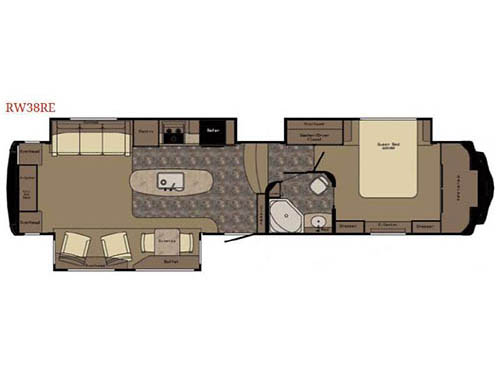 Floorplan - 2016 Redwood RV Redwood 38RE