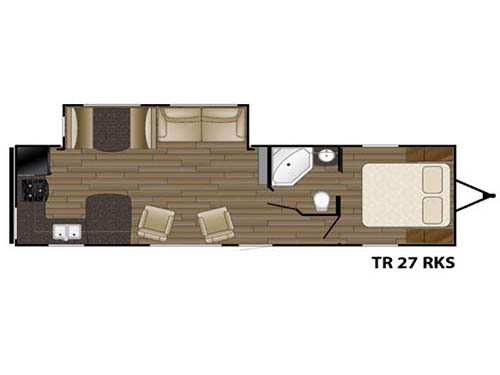Floorplan - 2016 Heartland Trail Runner 27RKS