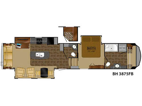 Bighorn 3875FB Floorplan