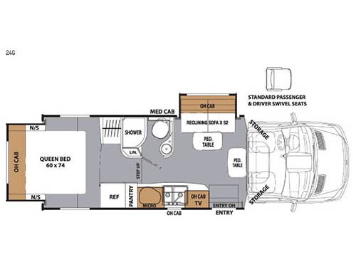 Floorplan - 2016 Coachmen RV Prism 24G