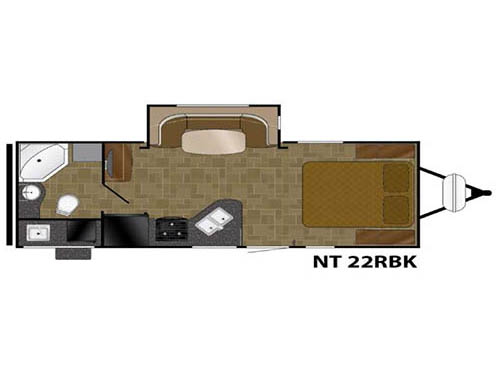 Floorplan - 2016 Heartland North Trail 22RBK