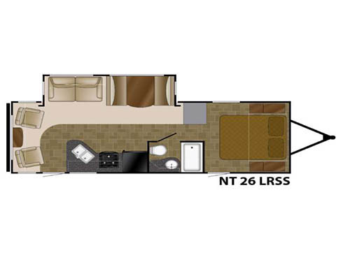 Floorplan - 2016 Heartland North Trail 26LRSS King