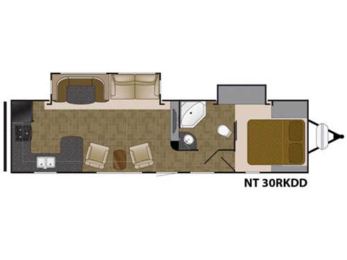Floorplan - 2016 Heartland North Trail 30RKDD King