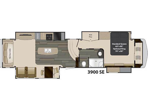 Floorplan - 2016 Heartland Gateway 3900 SE