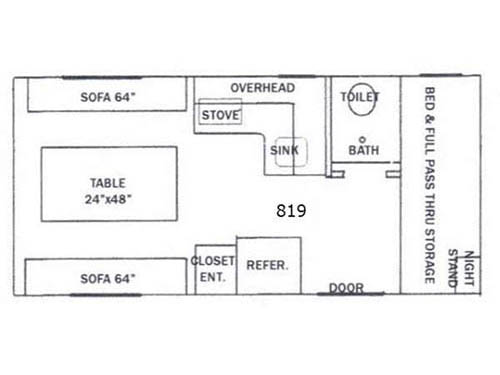 Floorplan - 2016 Riverside RV White Water 819 Classic