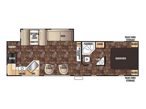 Floorplan - 2016 Forest River RV Cherokee 274RK