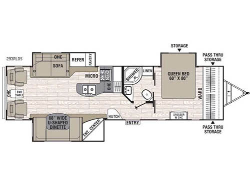 Floorplan - 2016 Coachmen RV Freedom Express Liberty Edition 293RLDS