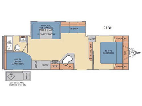 Revere 27BH Floorplan