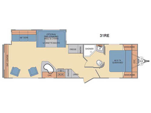 Revere 31RE Floorplan