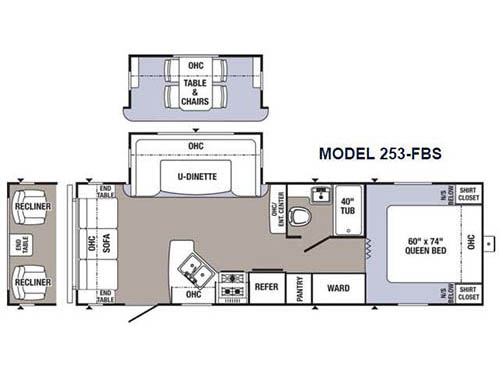 Floorplan - 2016 Palomino Puma 253-FBS