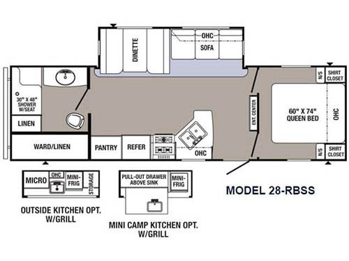 Floorplan - 2016 Palomino Puma 28-RBSS