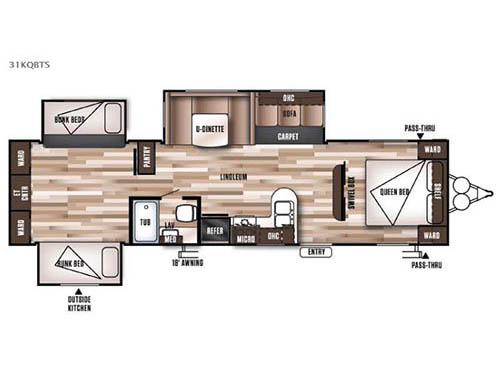 Wildwood 31KQBTS Floorplan