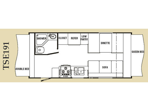 Floorplan - 2007 R-Vision Trail Sport TSE191