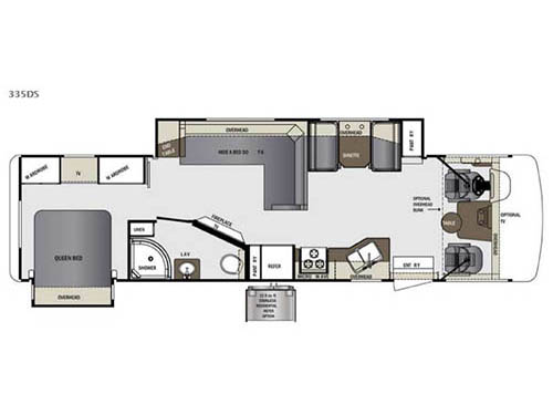 Floorplan - 2016 Forest River RV Georgetown 335DS