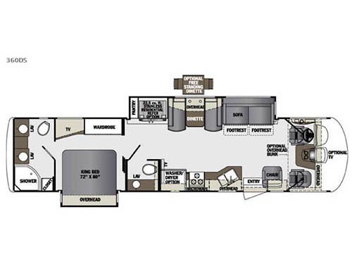 Floorplan - 2016 Forest River RV Georgetown XL 360DS