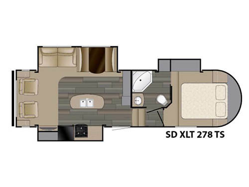 Sundance XLT 278TS Floorplan