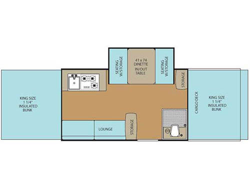 Floorplan - 2016 Coachmen RV Viking Camping Trailers V3 V-Trec