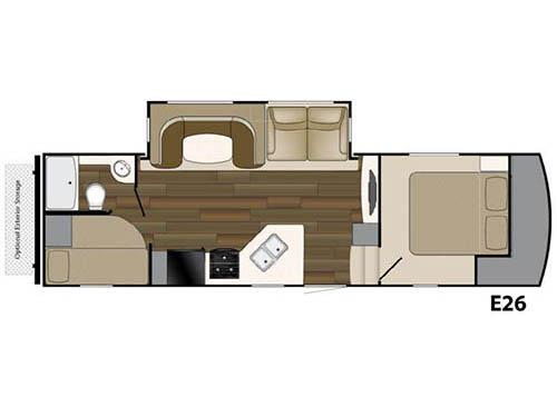 Floorplan - 2016 Heartland ElkRidge Xtreme Light E26