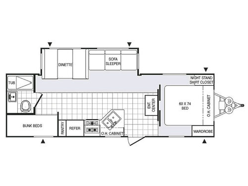 Floorplan - 2007 Palomino Puma 26-FBSS