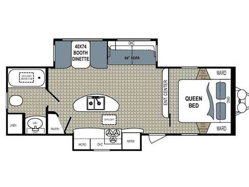 Kodiak Ultimate 279RBSL Floorplan