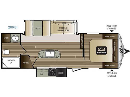Cougar X-Lite 26RBI* Floorplan