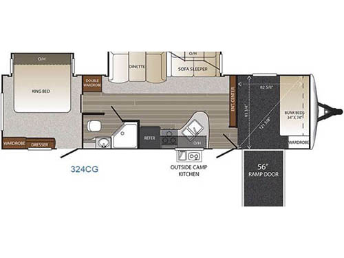 Floorplan - 2016 Keystone RV Outback 324CG