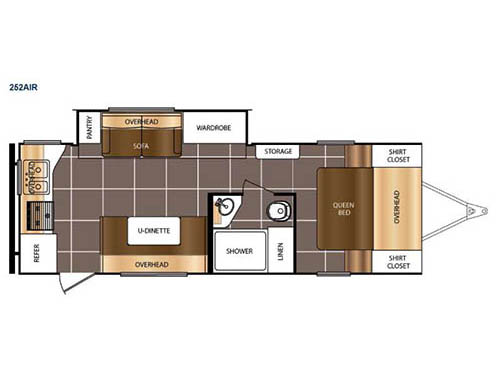 Floorplan - 2016 Prime Time RV Tracer Air 252AIR