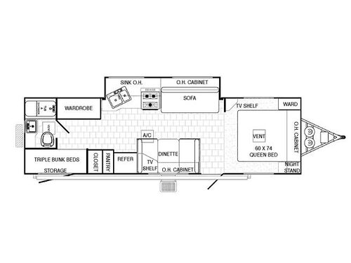Thoroughbred 271 Floorplan