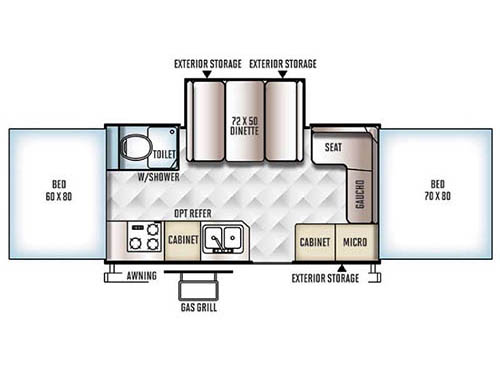 Flagstaff High Wall HW27SC Floorplan