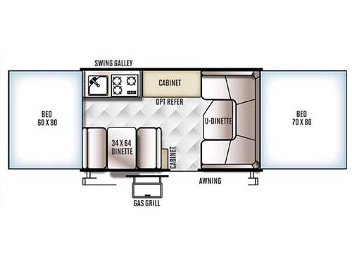 Floorplan - 2016 Forest River RV Flagstaff MACLTD Series 227
