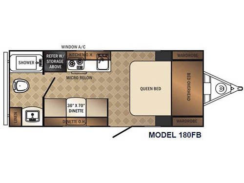 Floorplan - 2016 Palomino PaloMini 180FB
