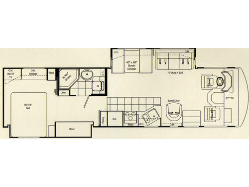 Floorplan - 2007 Damon Daybreak 3274