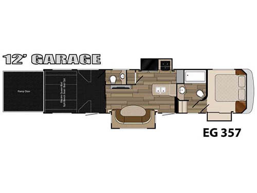 Floorplan - 2015 Heartland Edge EG 357