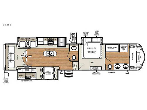 Floorplan - 2016 Forest River RV Sierra 378FB