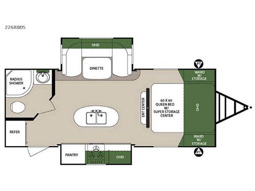 Surveyor 226RBDS Floorplan