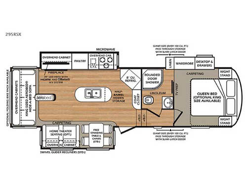 Floorplan - 2016 Forest River RV Wildcat 295RSX