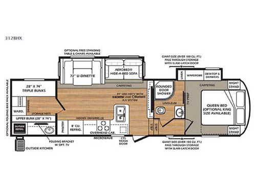 Wildcat 312BHX Floorplan