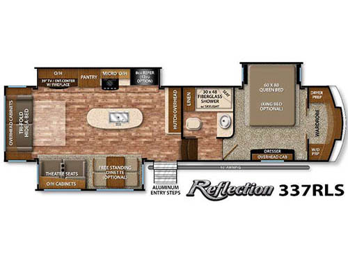 Floorplan - 2016 Grand Design Reflection 337RLS