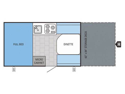 Floorplan - 2016 Jayco Jay Series Sport Hardwall 12HFD