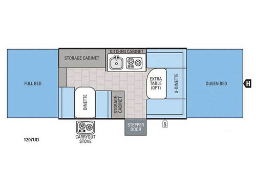 Jay Series 1207UD Floorplan