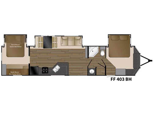 Floorplan - 2016 Heartland Fairfield 403BH