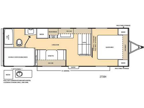 Catalina 273BH Floorplan
